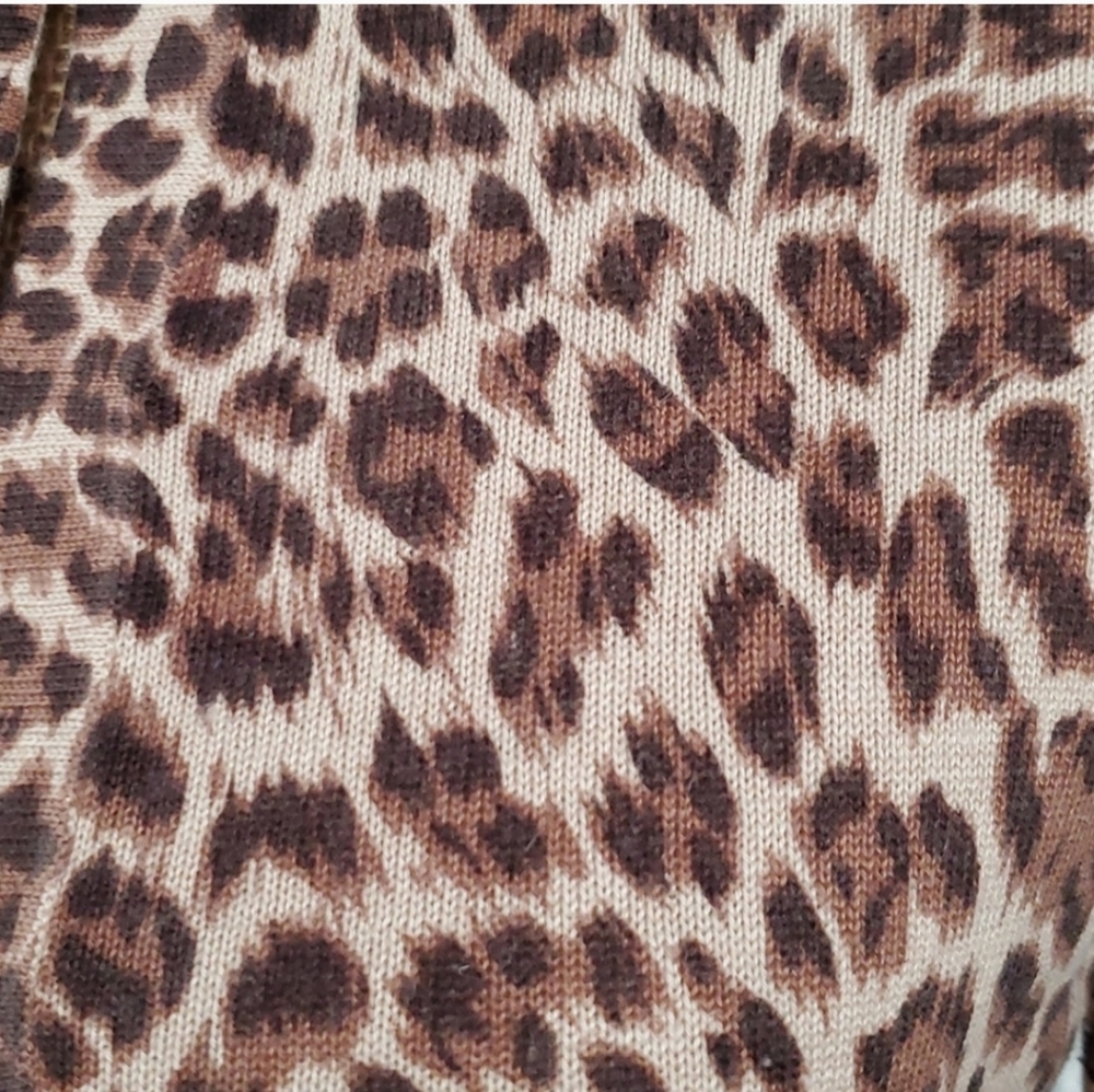 Talbots Leopard Cardigan - Picture 2 of 8